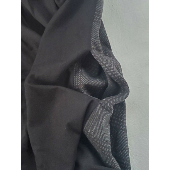 J Jill Women’s Scoop Neck ShortSleeve Plaid Black Grey ShifDress Pockets Size XS - Picture 5 of 6